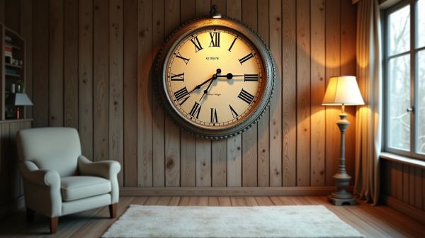 Vous cherchez une horloge murale vintage unique pour votre déco ?