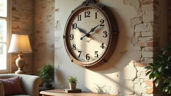 Vous cherchez une horloge murale vintage unique pour votre déco ?